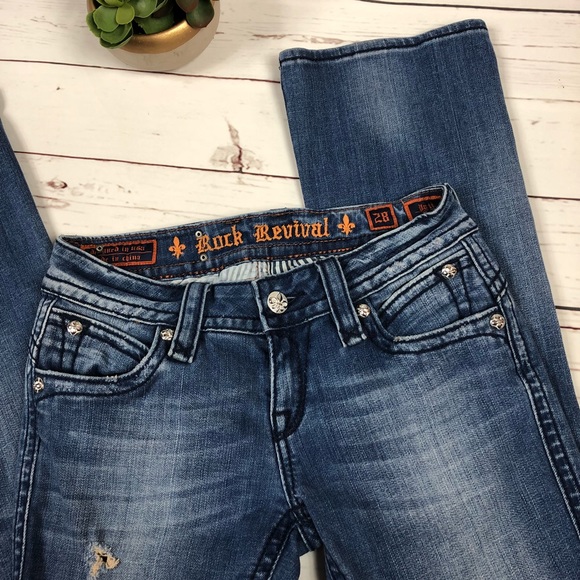 SOLD •| ⚜️Rock Revival ⚜️Jeans - Picture 3 of 6